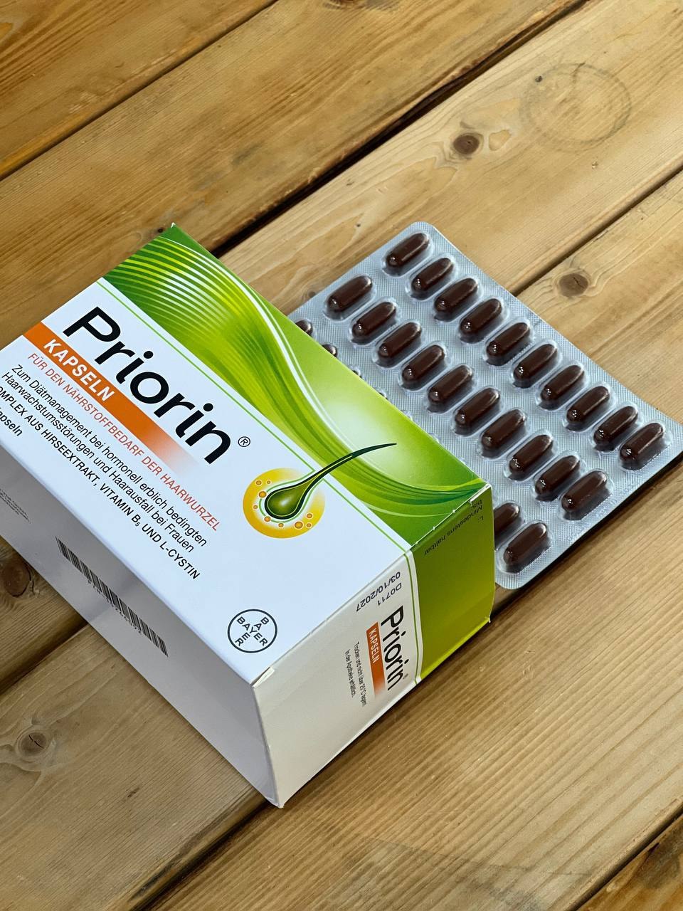 🟢 قرص ضد ریزش موی ارثی و هورمونی پریورین آلمان Priorin